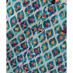 Babyhug 100% Cotton Full Sleeves Kurta Payjama Set With Waistcoat Kite Print - Purple & Blue - Image 34