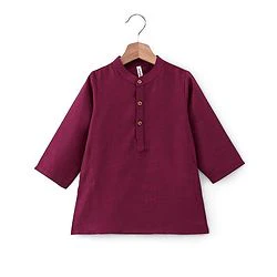 Babyhug 100% Cotton Full Sleeves Kurta Payjama Set With Waistcoat Kite Print - Purple & Blue - Image 54