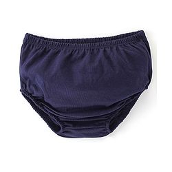 Babyhug 100% Cotton Knit Full Sleeves Frock With Bloomer With Winter Theme Print - Navy Blue - Image 11