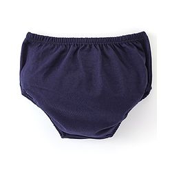 Babyhug 100% Cotton Knit Full Sleeves Frock With Bloomer With Winter Theme Print - Navy Blue - Image 18