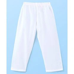 Babyhug 100% Cotton Knit Full Sleeves Kurta Pyjama Set with Printed Waistcoat - Pink & White - Image 6