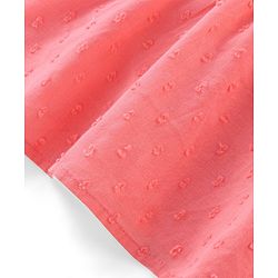 Babyhug 100% Cotton Knit Full Sleeves Top & Legging With Floral Print & Embroidery - Peach & Navy Blue - Image 6