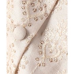 Babyhug 100% Cotton Woven Full Sleeves Cambric Kurta Pyjama Set With Mirror Embroided Jacket  -Red - Image 12