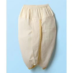 Babyhug Cambric Full Sleeves Solid Kurta Dhoti Set with Embroidered Jacket - Offwhite - Image 6