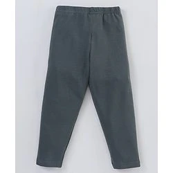 Babyhug Cotton Elastic Knit Full Length Leggings Star Print Pack of 3 - White - Image 4