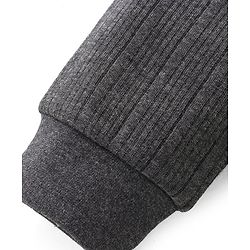 Babyhug Cotton Full Length Thermal Leggings Solid - Grey - Image 15