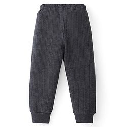 Babyhug Cotton Full Length Thermal Leggings Solid - Grey - Image 5