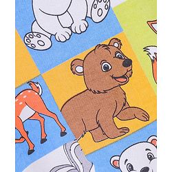 Babyhug Cotton Full Sleeves Sweatshirt Fox & Deer Print- Blue Green & Yellow - Image 19