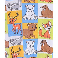 Babyhug Cotton Full Sleeves Sweatshirt Fox & Deer Print- Blue Green & Yellow - Image 23