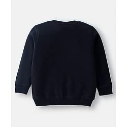 Babyhug Cotton Full Sleeves Sweatshirt With Text & Stripes Graphics Pack Of 2 - Multicolour - Image 3