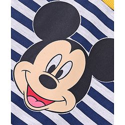 Babyhug Cotton Knit Full Sleeves Sweatshirt With Mickey Mouse Graphics - Yellow & Blue - Image 6