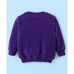 Babyhug Cotton Knit Full Sleeves Sweatshirts with Graphics Print Pack of 2 - Blue & White - Image 5