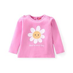 Babyhug Cotton Knit Full Sleeves Tops With Floral & Polka Dot Print Pack of 3 - Multicolor - Image 18