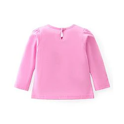 Babyhug Cotton Knit Full Sleeves Tops With Floral & Polka Dot Print Pack of 3 - Multicolor - Image 3