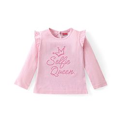 Babyhug Cotton Knit Full Sleeves Tops with Polka Dot & Text Print Pack of 3 - Multicolor - Image 22