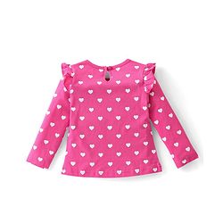 Babyhug Cotton Knit Full Sleeves Tops with Polka Dot & Text Print Pack of 3 - Multicolor - Image 3