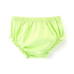 Babyhug Cotton Knit Half Sleeves Frock with Bloomer & Headband Butterfly Printed - Green - Image 13