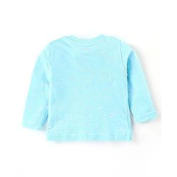 Babyhug Cotton Knit Single Jersey Full Sleeves Night Suit With Dino Print - Blue - Image 3