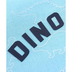 Babyhug Cotton Knit Single Jersey Full Sleeves Night Suit With Dino Print - Blue - Image 6