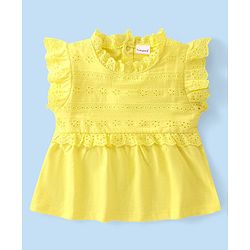 Babyhug Cotton Knit Sleeveless Top and Leggings Set Floral Print - Multicolor - Image 8