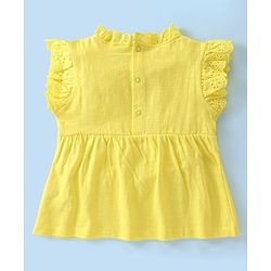 Babyhug Cotton Knit Sleeveless Top and Leggings Set Floral Print - Multicolor - Image 9