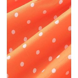 Babyhug Cotton Woven Frock with Half Sleeves T-Shirt Polka Dot Print - Multicolour - Image 8