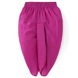 Babyhug Cotton Woven Full Sleeves Floral Printed Kurta & Dhoti Set with Jacket - Purple - Image 6