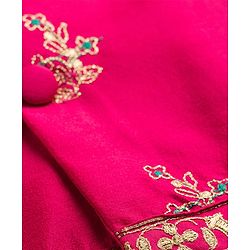 Babyhug Cotton Woven Full Sleeves Kurta Dhoti Set with Borcade Jacket & Floral Embroidery - Teal Blue - Image 11