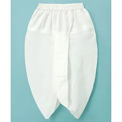 Babyhug Cotton Woven Full Sleeves Kurta Dhoti Set with Jacket & Aztec Design - White - Image 51