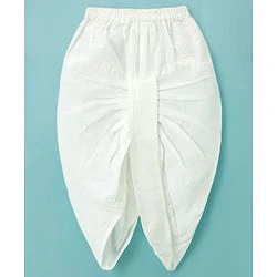 Babyhug Cotton Woven Full Sleeves Kurta Dhoti Set with Jacket & Aztec Design - White - Image 63