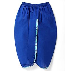 Babyhug Cotton Woven Full Sleeves  Kurta Dhoti Set with Motif Printed Waistcoat - Blue - Image 7