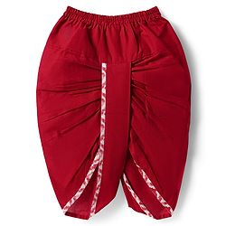 Babyhug Cotton Woven Mandarin Collar Full Sleeves Kurta Dhoti Set With Textured Print Jacket - Red - Image 7