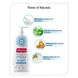Babyhug Daily Head To Toe Milky Wash & Daily Moisturizing Lotion - 400 ml Each - Image 5
