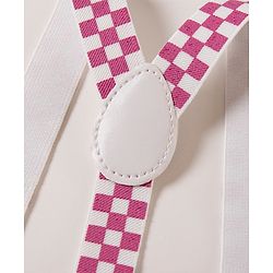 Babyhug Free Size Bow and Suspender - White - Image 3