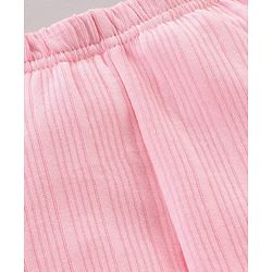 Babyhug Full Length Solid Thermal Pant - Pink - Image 4