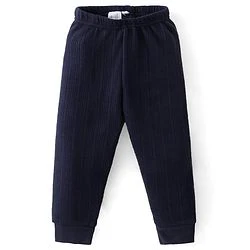 Babyhug Full Length Thermal Bottom Solid Colour -Navy Blue - Image 17