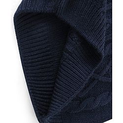Babyhug Full Sleeves Sweater with Cable Knit Design - Navy - Image 4