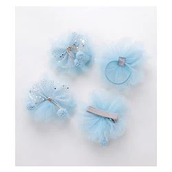 Babyhug Hair Accessories Combo Pack of 5 - Blue - Image 5