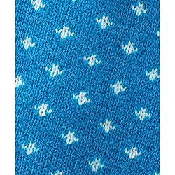 Babyhug Knitted Full Sleeves Front Open Sweater Set with Polka Dot Design - Aqua Blue - Image 6