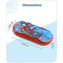 Babyhug Marvel Spiderman 3D Pencil Box|School Supplies Stationery Organiser|Birthday Return Gift for Kids- Red - Image 5
