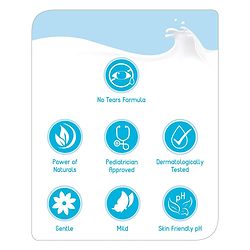 Babyhug Milk Protein Formula Daily Head To Toe Milky Wash No Tear Formula 2 In 1 Shampoo & Body Wash Pack of 2 - 200 ml Each - Image 3