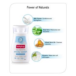 Babyhug Milk Protein Formula Daily Head To Toe Milky Wash Pack of 2- 100 ml Each - Image 5