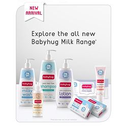 Babyhug Milk Protein Formula Daily Head To Toe Milky Wash Pack of 2- 100 ml Each - Image 9