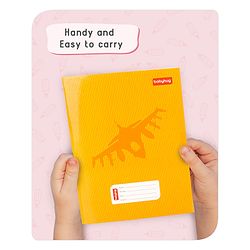 Babyhug Premium Brown Cover Square Lines Exercise Book Set Pack of 4 - 172 Pages Each - Image 4