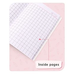 Babyhug Premium Brown Cover Square Lines Exercise Book Set Pack of 4 - 172 Pages Each - Image 6