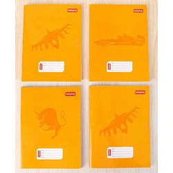 Babyhug Premium Brown Cover Square Lines Exercise Book Set Pack of 4 - 172 Pages Each - Image 7