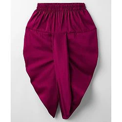 Babyhug Rayon Woven Full Sleeves Solid Kurta Dhoti Set with Sequenced Nehru Jacket - Magenta Pink - Image 38