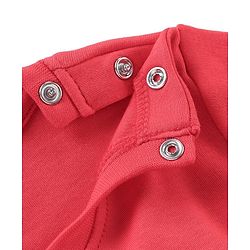 Babyhug Single Jersey Cotton Knit Full Sleeves Night Suit with Truck Print - Red - Image 6