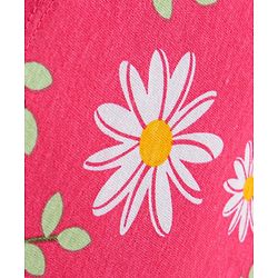 Babyhug Single Jersey Knit Full Sleeves Floral Printed Top & Leggings Set - Red & White - Image 6