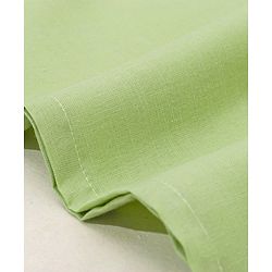 Babyhug Woven Full Sleeves Solid Kurta Pyjama Set with Mirror Embroidered Jacket - Green & White - Image 10